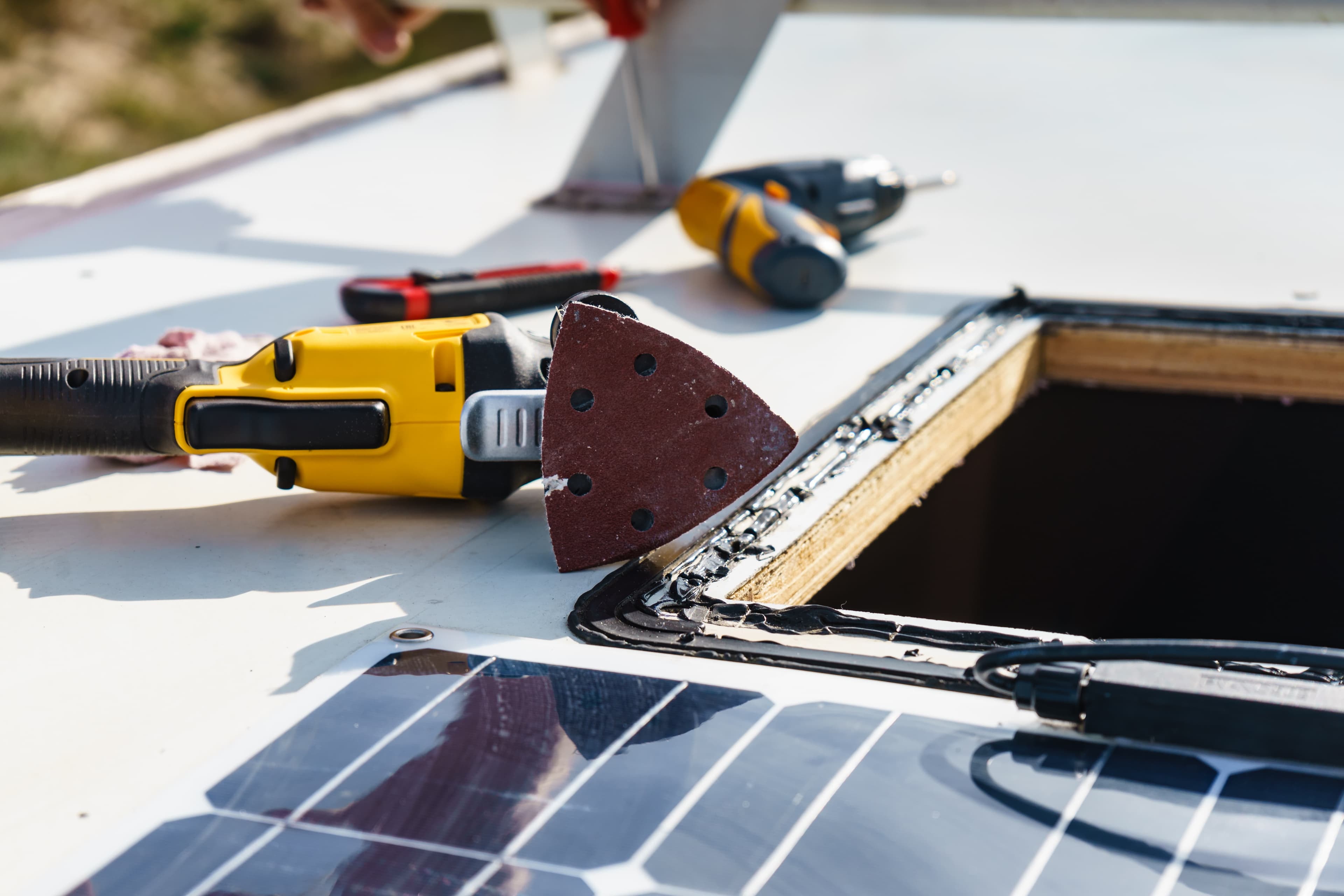 RV repair tools and equipment for mobile service